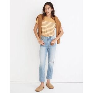 Madewell The Curvy Perfect‎ Vintage Jean in Coney Wash: Destroyed Edition, 29